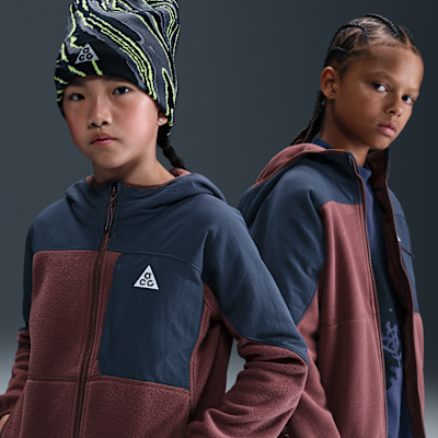 Nike ACG 'Wolf Tree' Older Kid's Polartec® Full-Zip Hoodie. Nike IL